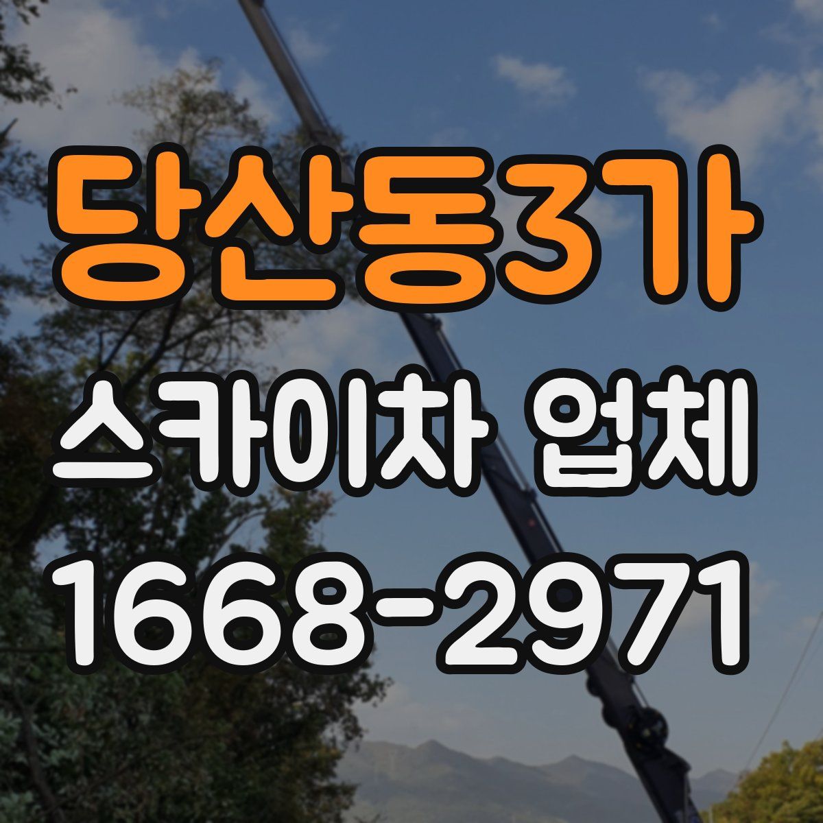 당산동3가 스카이차 업체