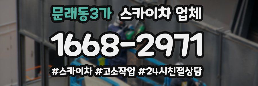 문래동3가 스카이차 업체