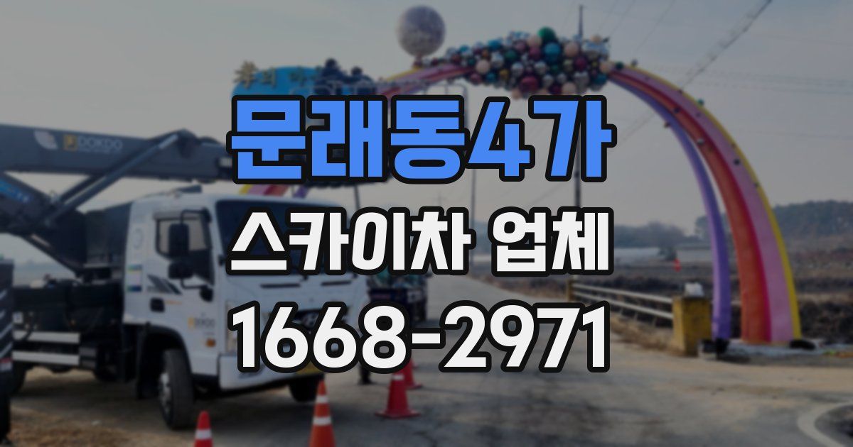 문래동4가 스카이차 업체