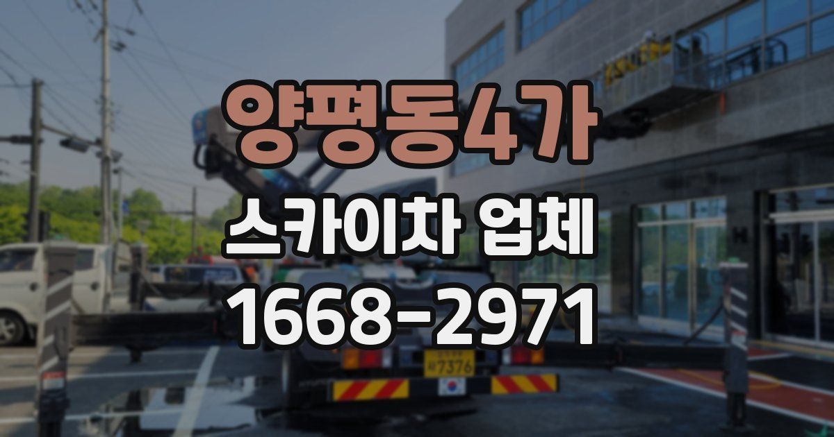 양평동4가 스카이차 업체