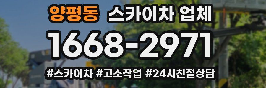 양평동 스카이차 업체