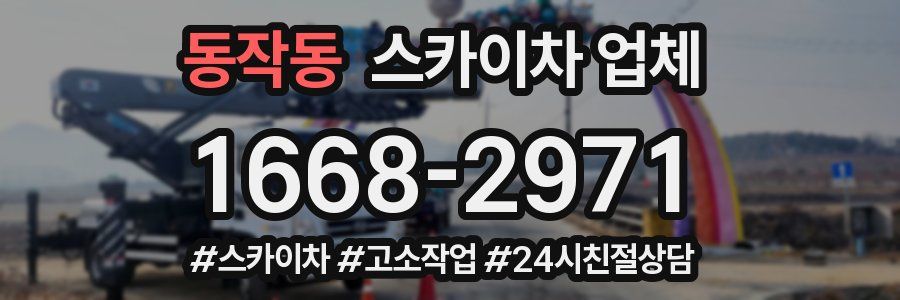 동작동 스카이차 업체