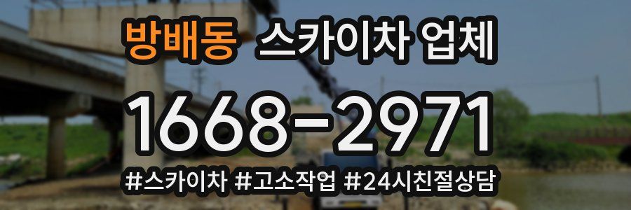 방배동 스카이차 업체