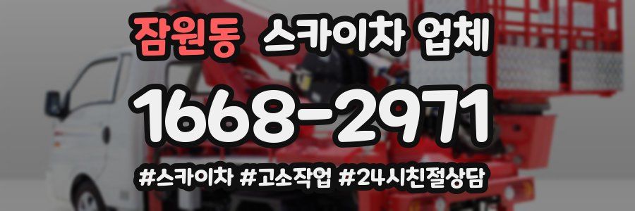 잠원동 스카이차 업체