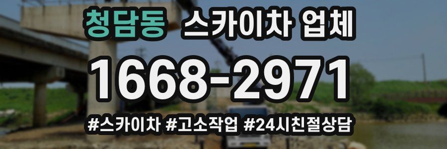 청담동 스카이차 업체