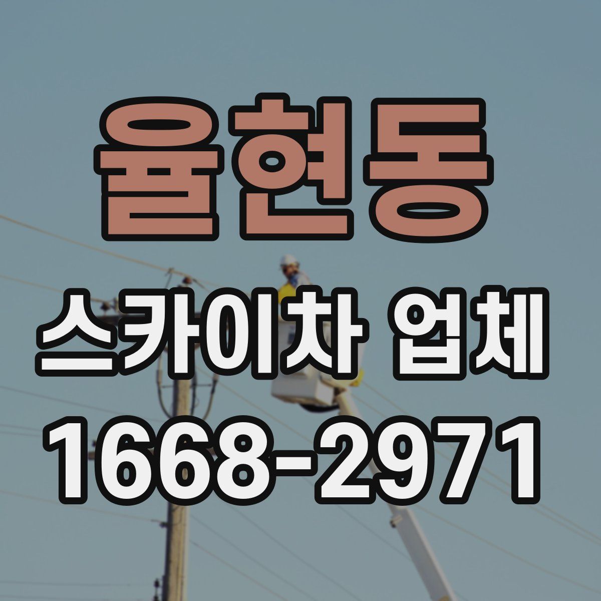 율현동 스카이차 업체