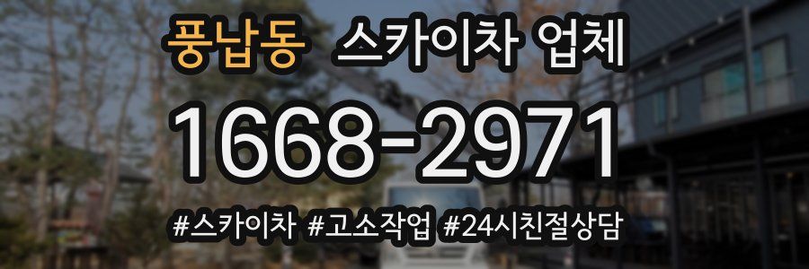 풍납동 스카이차 업체