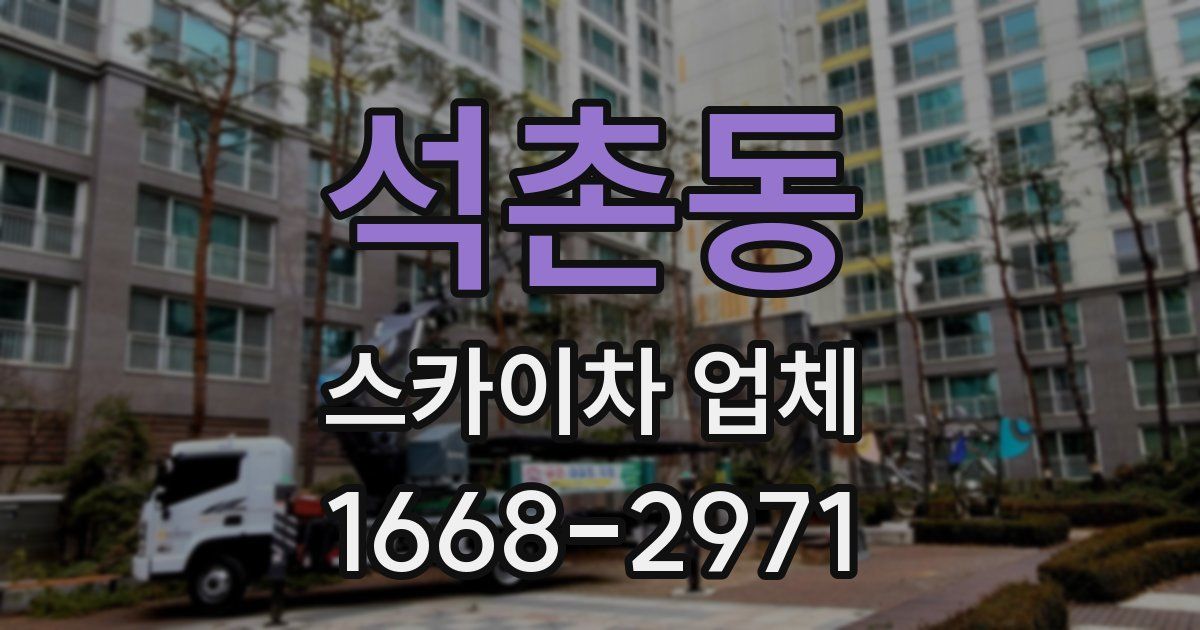석촌동 스카이차 업체