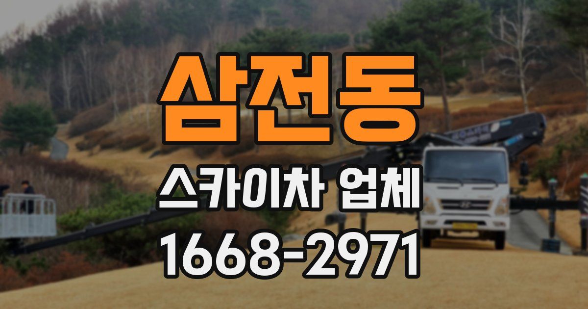 삼전동 스카이차 업체