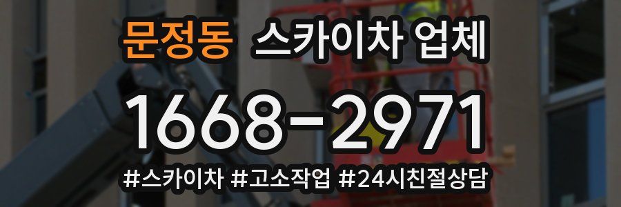 문정동 스카이차 업체