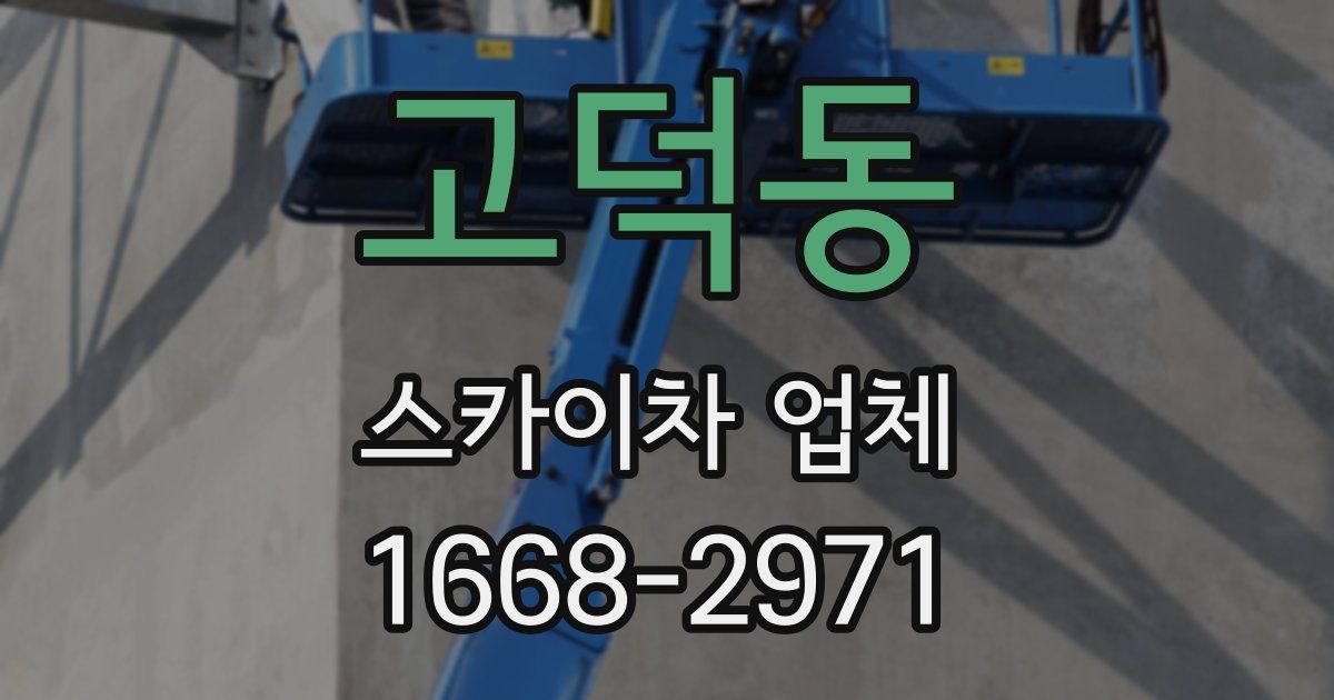 고덕동 스카이차 업체