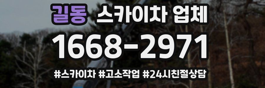 길동 스카이차 업체