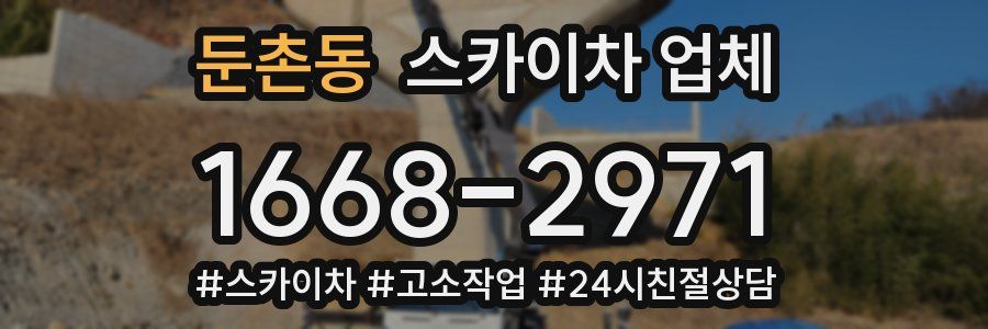 둔촌동 스카이차 업체
