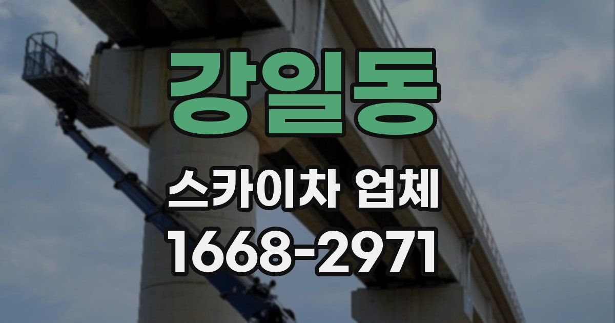 강일동 스카이차 업체