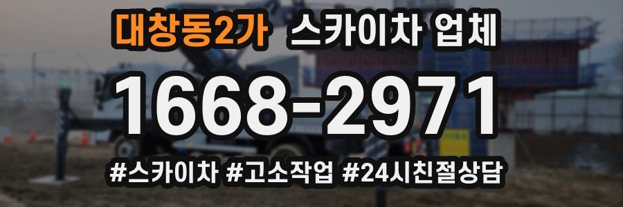 대창동2가 스카이차 업체