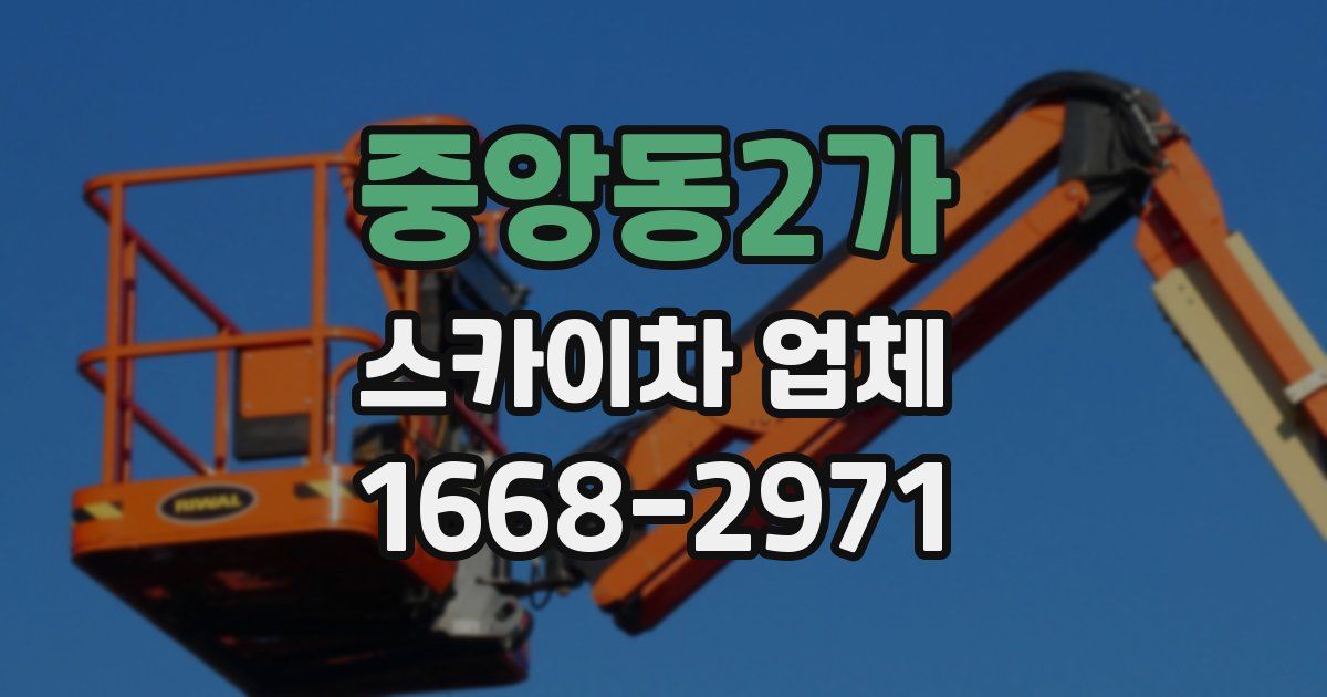중앙동2가 스카이차 업체