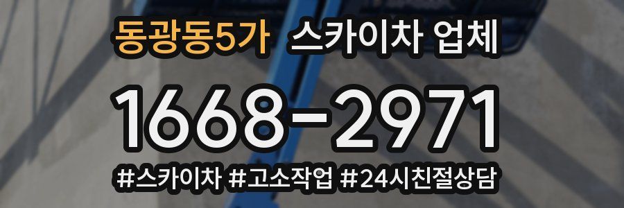 동광동5가 스카이차 업체