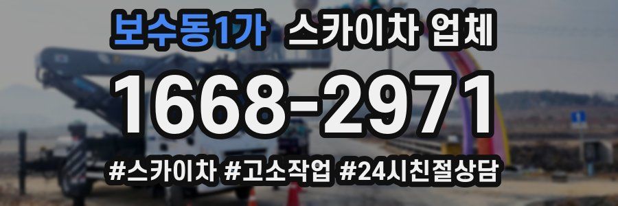보수동1가 스카이차 업체