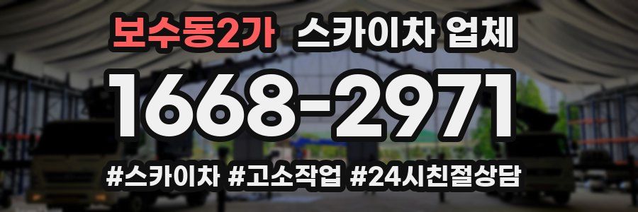 보수동2가 스카이차 업체