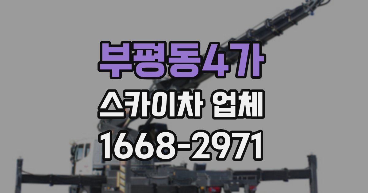 부평동4가 스카이차 업체