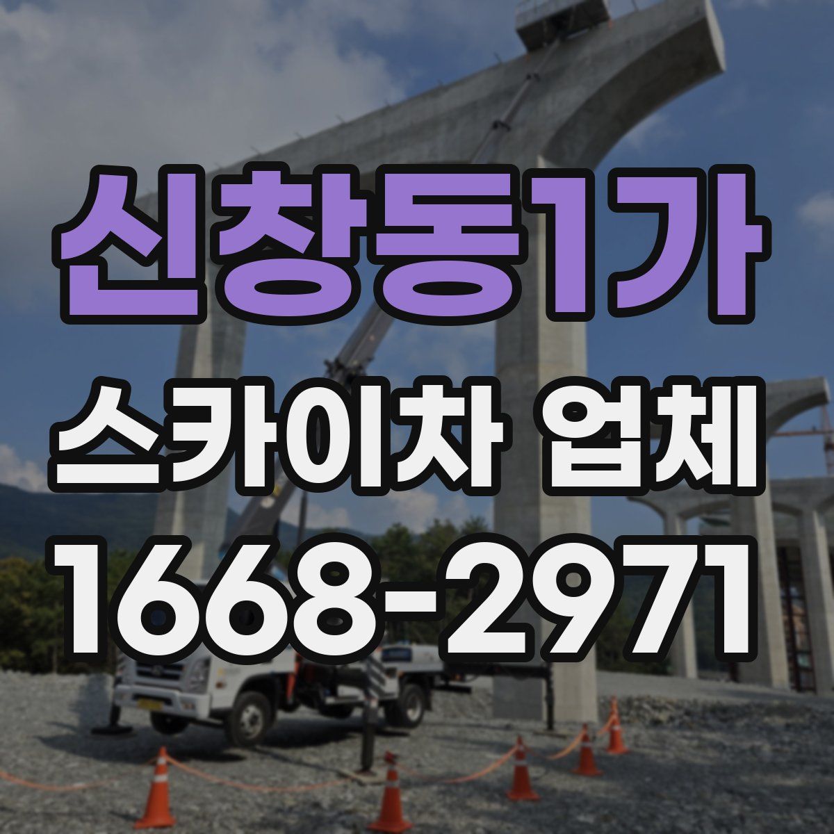 신창동1가 스카이차 업체
