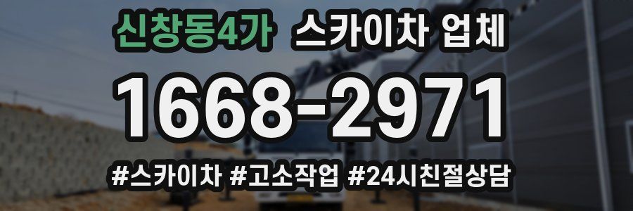 신창동4가 스카이차 업체
