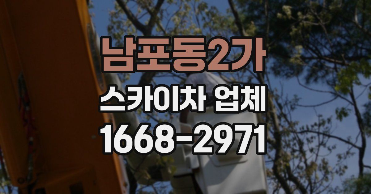 남포동2가 스카이차 업체
