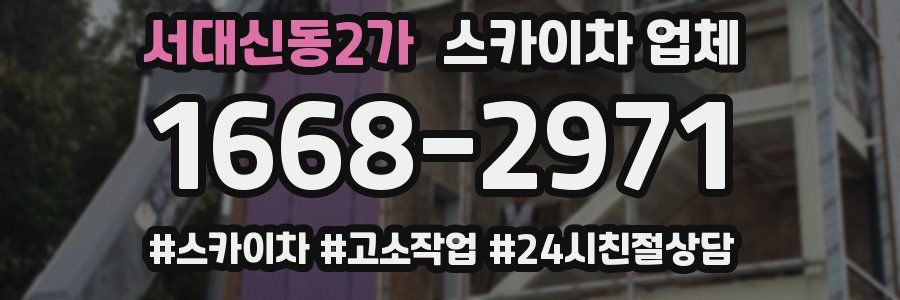 서대신동2가 스카이차 업체