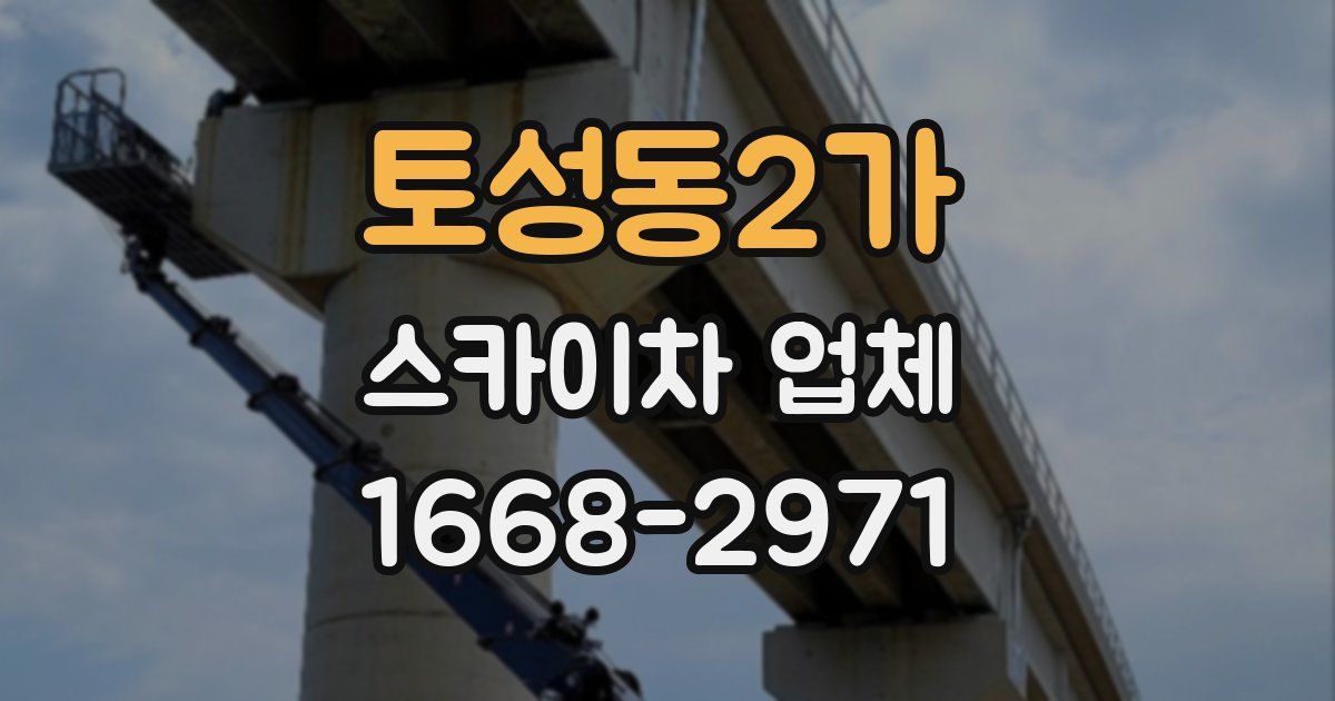 토성동2가 스카이차 업체