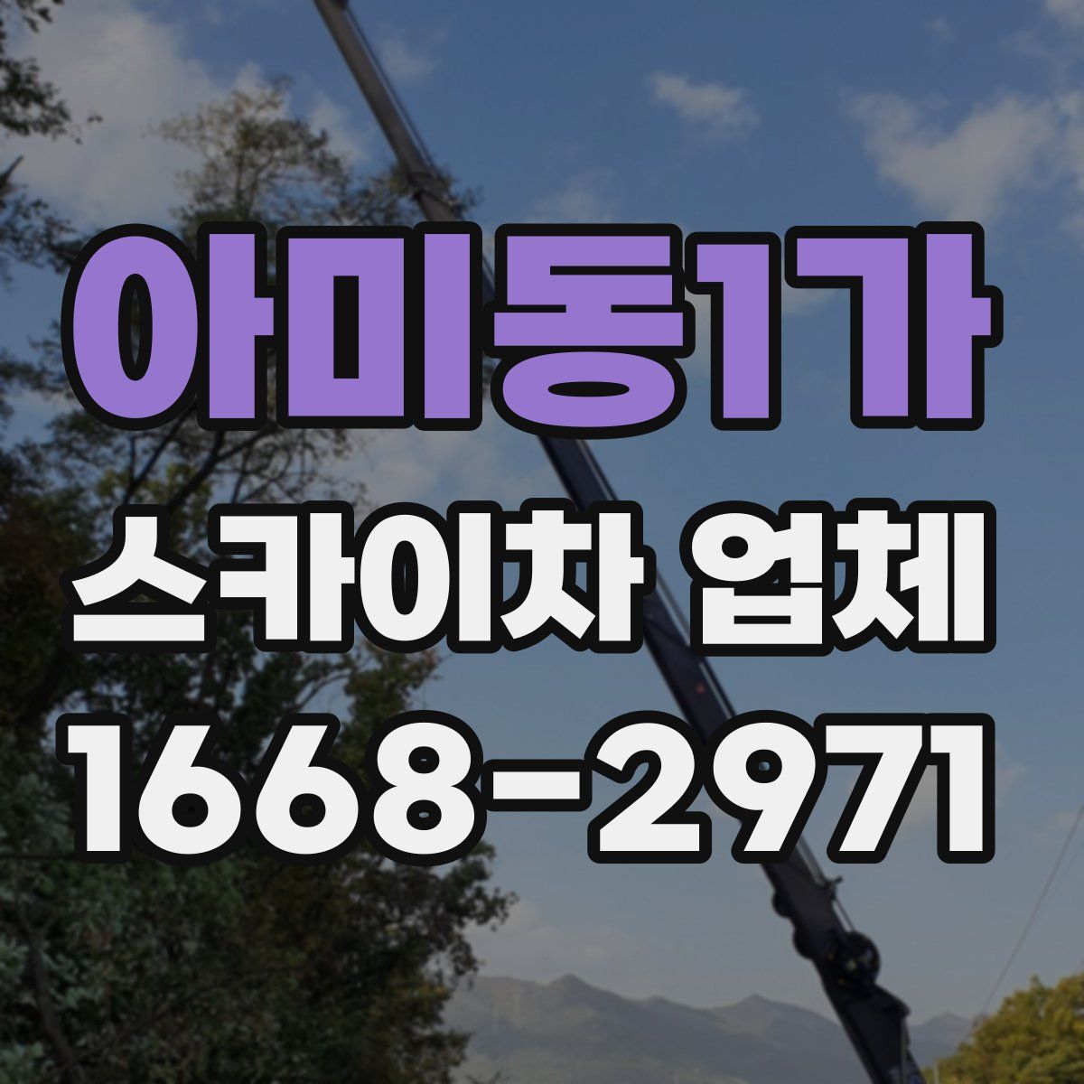 아미동1가 스카이차 업체