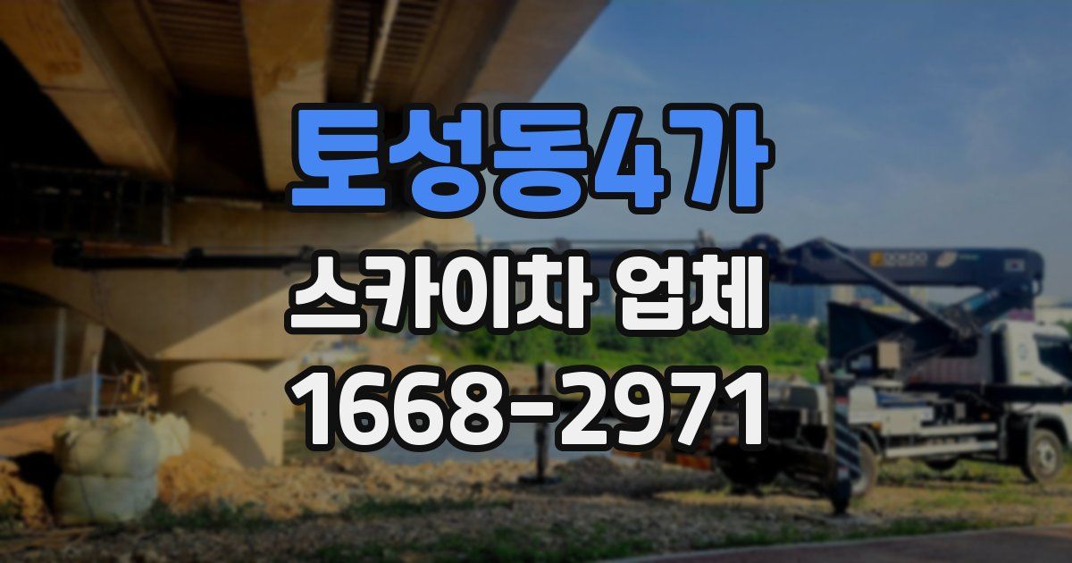 토성동4가 스카이차 업체
