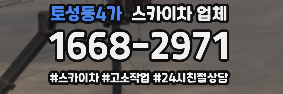 토성동4가 스카이차 업체