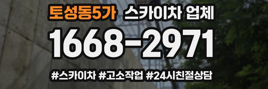 토성동5가 스카이차 업체