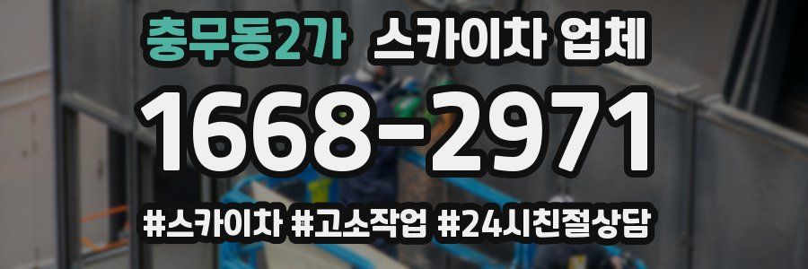 충무동2가 스카이차 업체