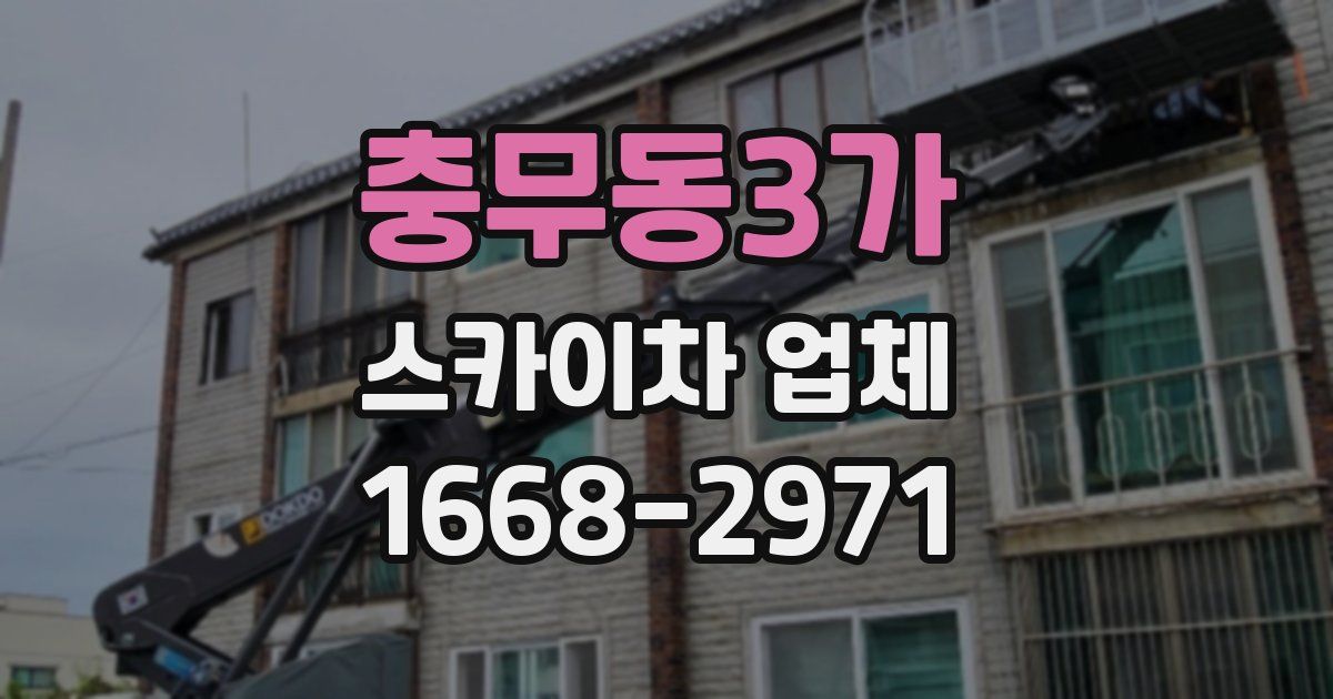 충무동3가 스카이차 업체