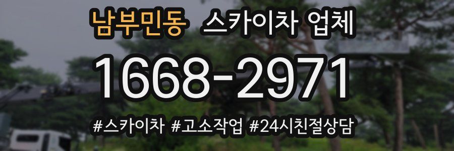 남부민동 스카이차 업체