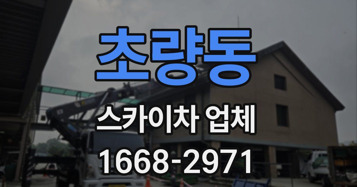 초량동 스카이차 업체