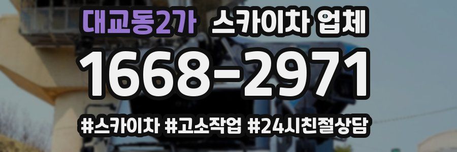 대교동2가 스카이차 업체