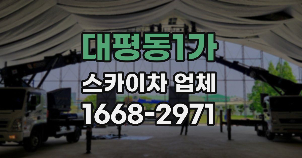 대평동1가 스카이차 업체