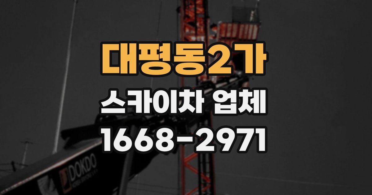 대평동2가 스카이차 업체