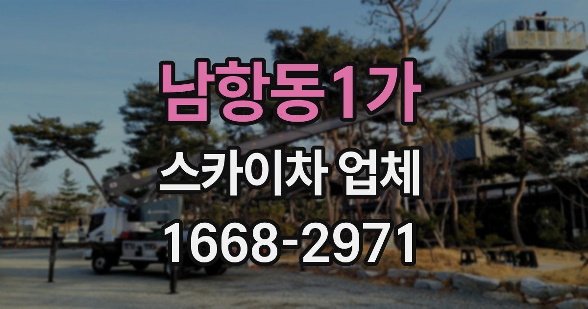 남항동1가 스카이차 업체