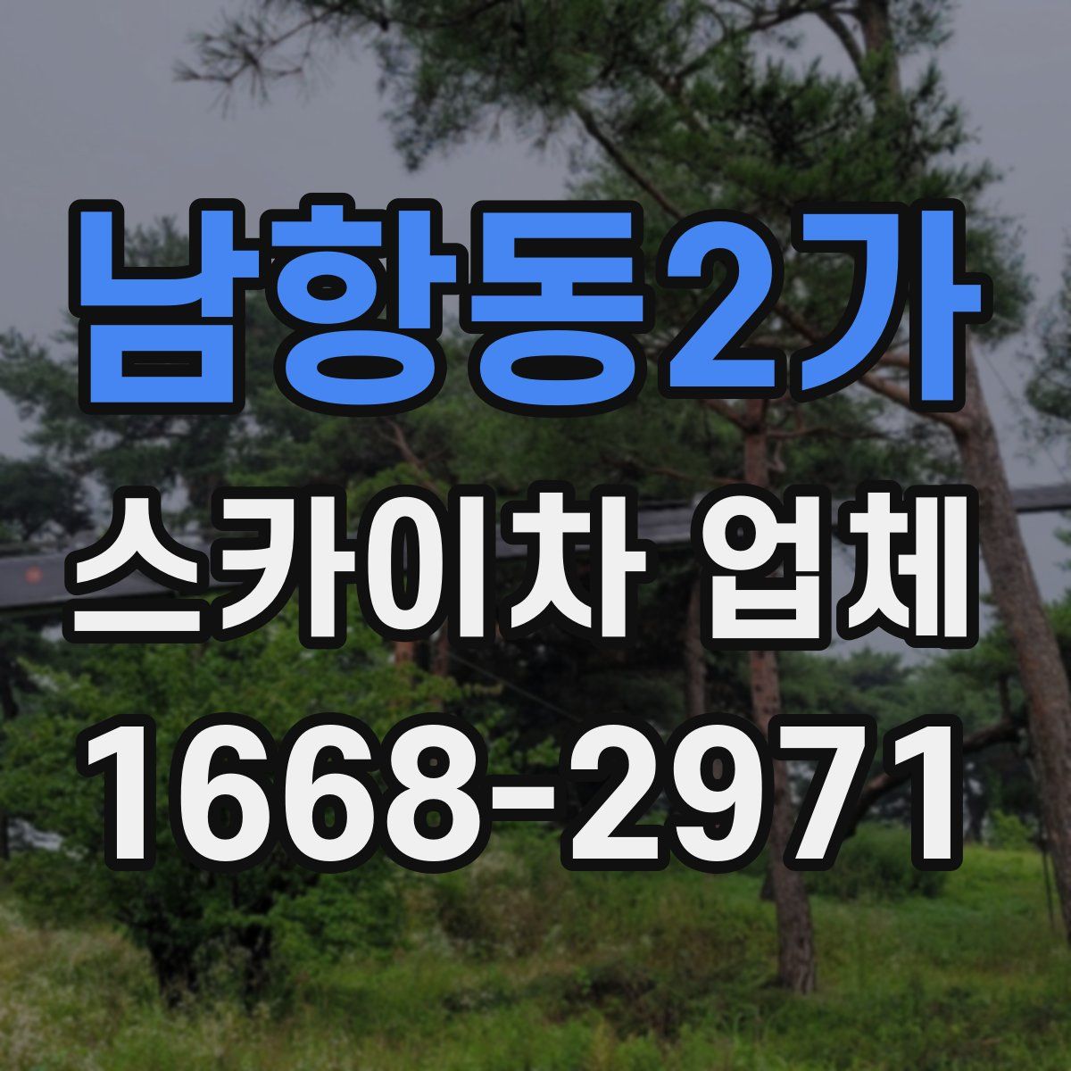 남항동2가 스카이차 업체