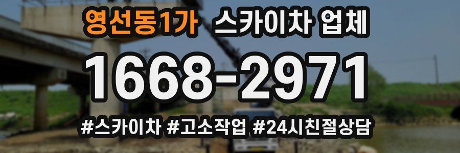 영선동1가 스카이차 업체