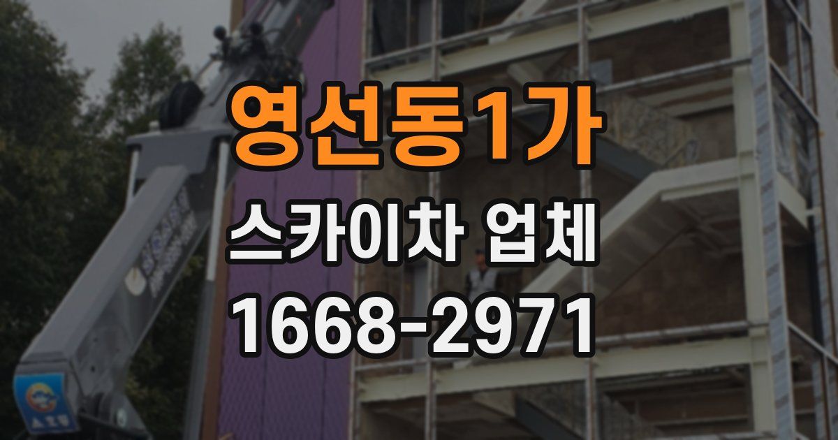 영선동1가 스카이차 업체