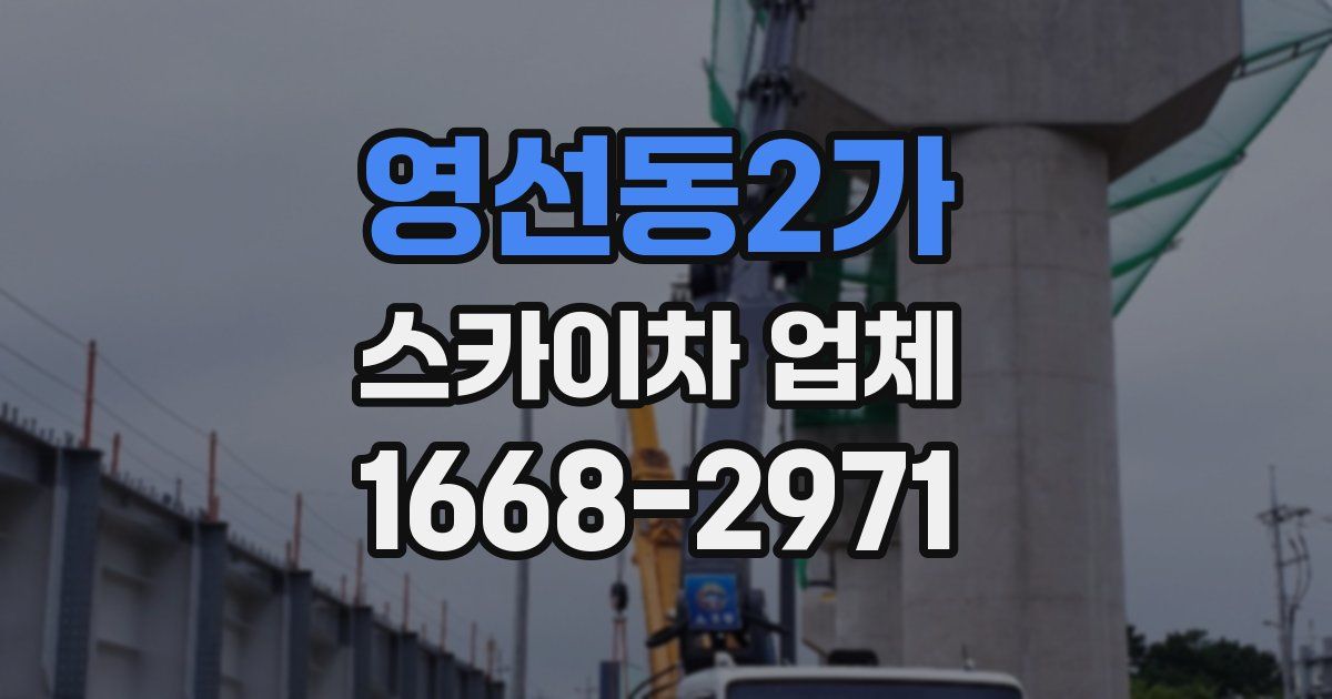 영선동2가 스카이차 업체