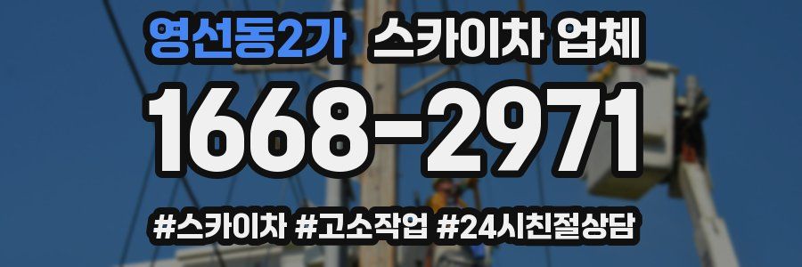 영선동2가 스카이차 업체