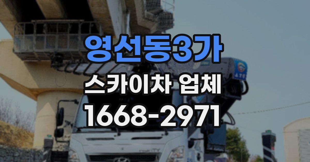 영선동3가 스카이차 업체