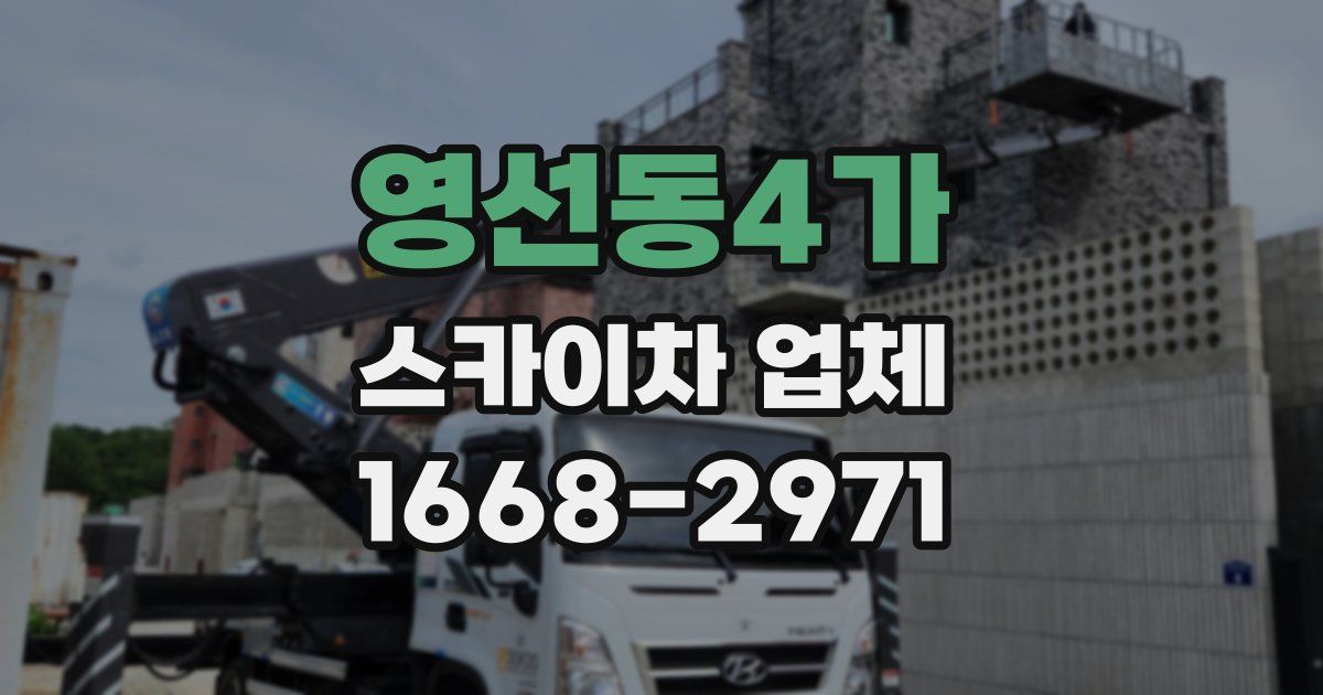 영선동4가 스카이차 업체