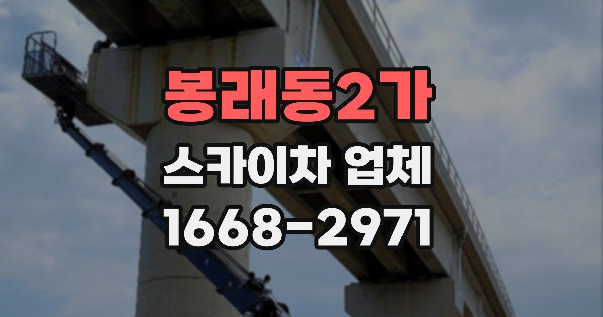 봉래동2가 스카이차 업체