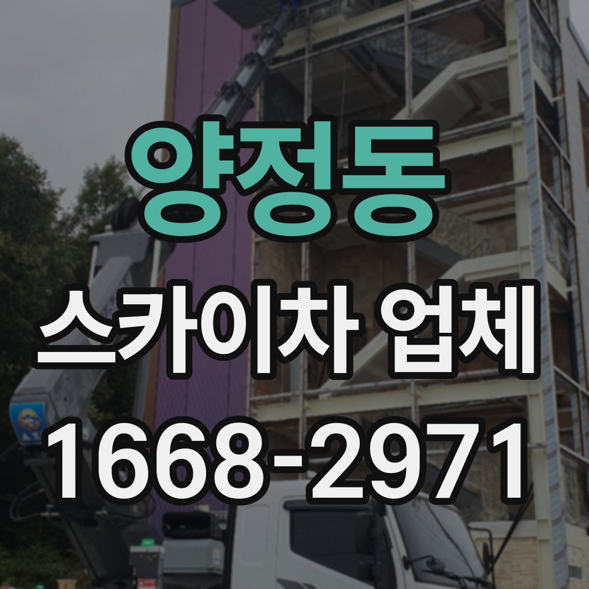 양정동 스카이차 업체